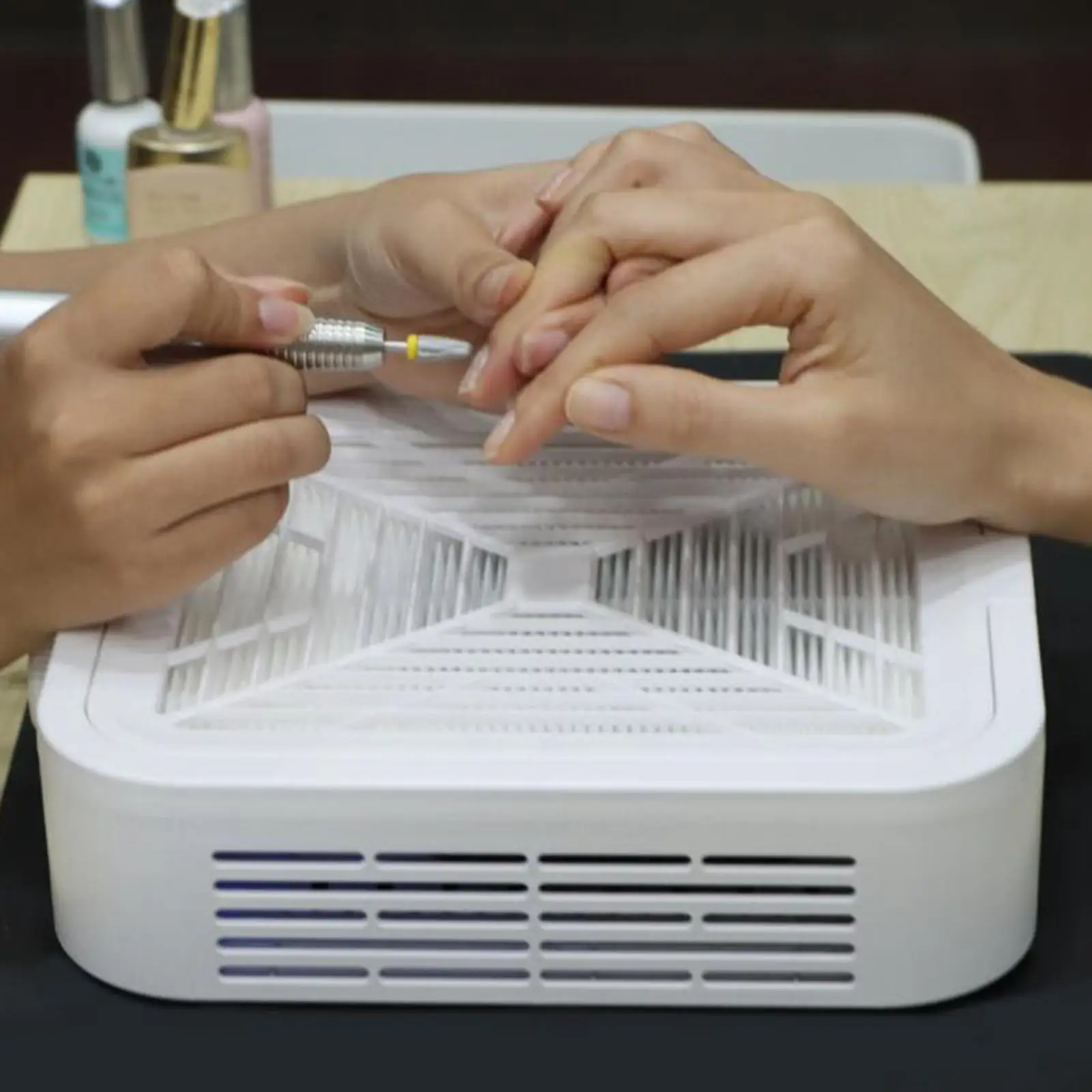 

Пылесос для ногтей Мощный фильтр Многоразовый малошумный вакуумный вентилятор для ногтей