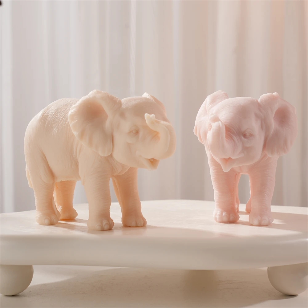 Walking Elephant Candle Mold Animal Elephant Soy Wax Silicone Mould Animal Lover Home Garden Home Tabletop Decor - Image 5