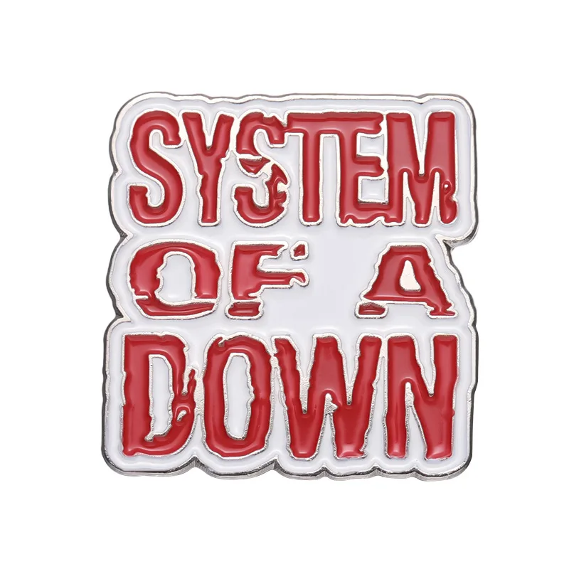 System Of A Down Rock Band Enamel Pin Lapel Brooch Punk Metal Music Badge Backpack Jewelry Gift view 4