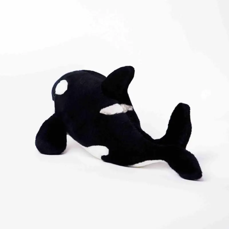 cute simulation whale toy plush killer whale soft doll birthday gift about 37cm