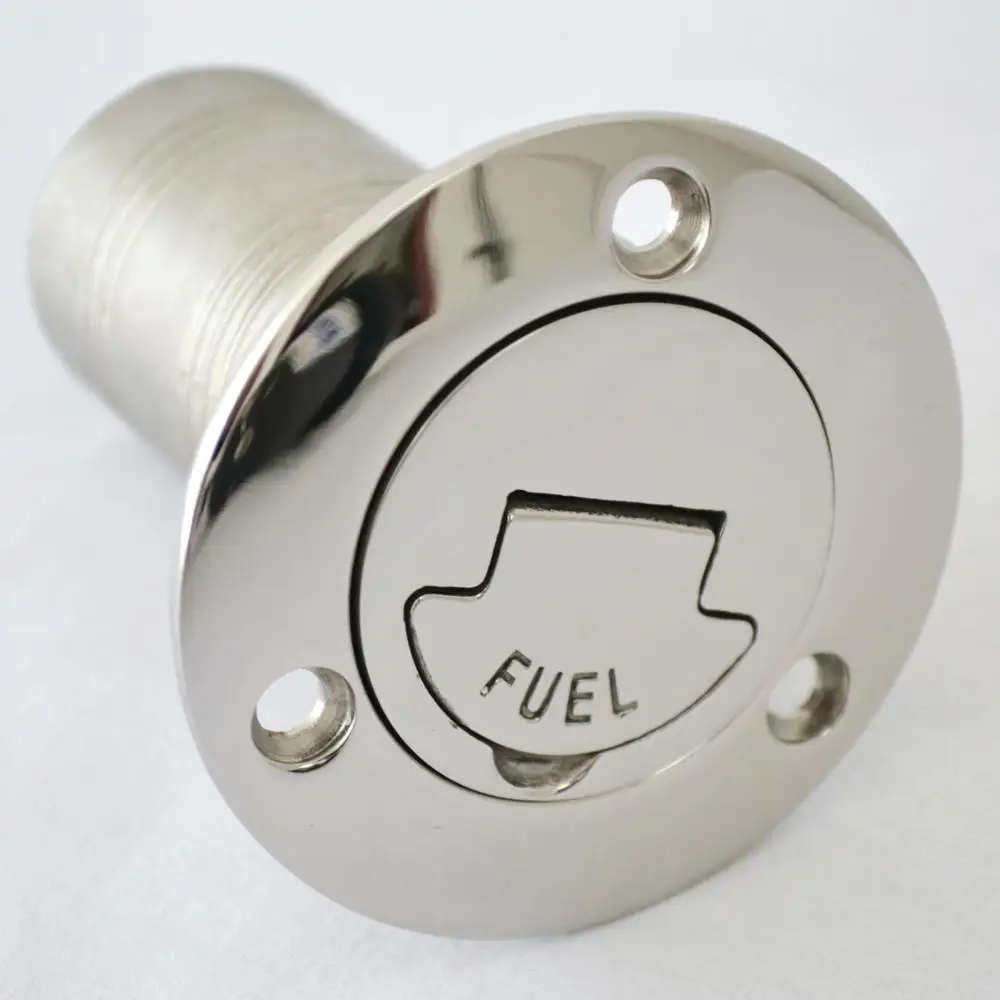 Boat Deck Fill / Filler Keyless Cap WATER/   /FUEL/  / WASTE Marine 316 Stainless Steel