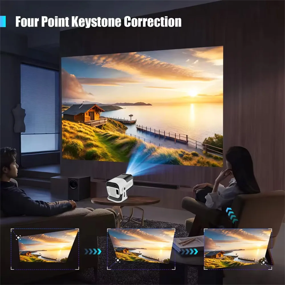 جهاز عرض HY320MINI 8K Android 13 أصلي 720P/1080P 390ANSI Dual Wifi6 BT5.2 1920*720P Projetor محمول للسينما ترقية HY30