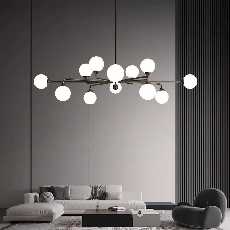 

modern Glass ball pendant lights For living dining room kitchen food tables bedroom Chandelier home decor Hanging light fixture