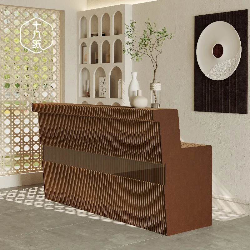 

Front desk display stand High and low running water display stand Rectangle display stand Floor to floor Nordic table