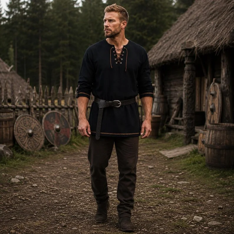 Mittelalterliches Herrenhemd a – Summer Viking Clothing Bewertung und Preis