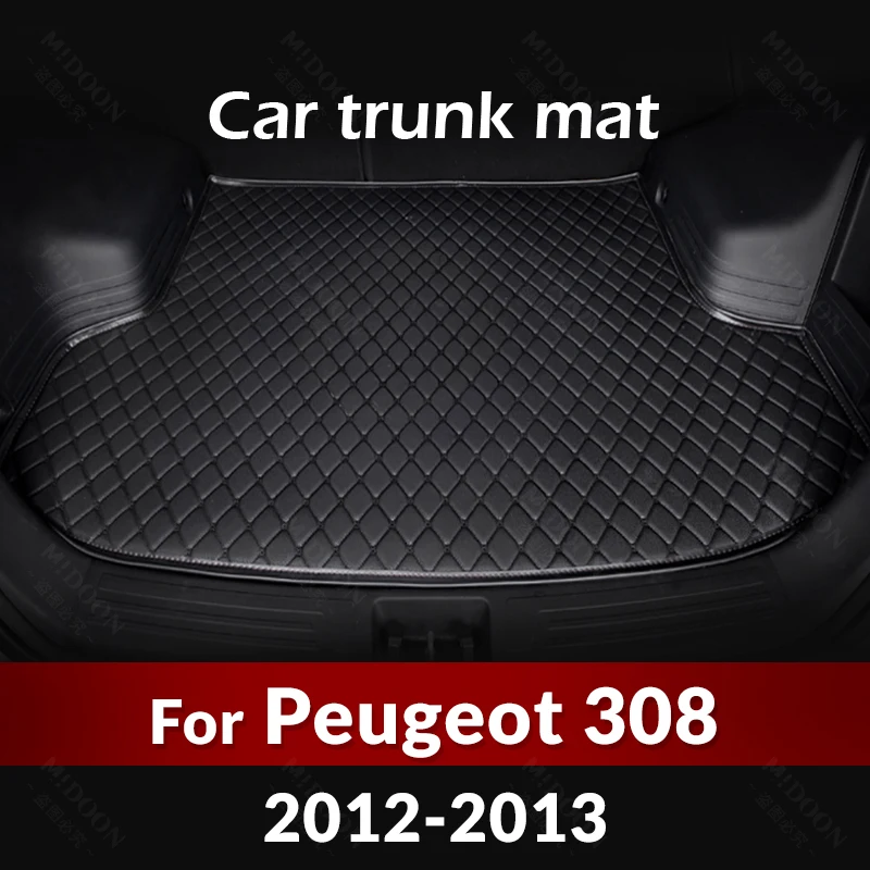 

Коврик для багажника автомобиля для PEUGEOT 308 2012 2013, аксессуары для автомобиля на заказ, украшение интерьера автомобиля