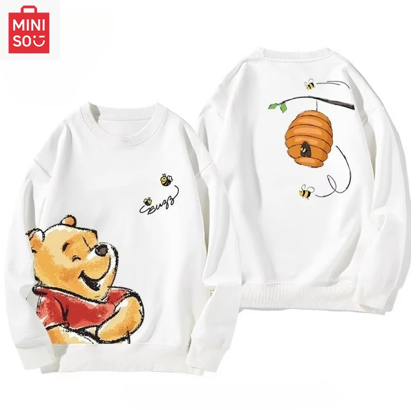 

Latest Disney Winnie The Pooh Joint Peripheral Crew Neck Sweater for Men and Women Couples Autumn and Winter Versatile Clothes
