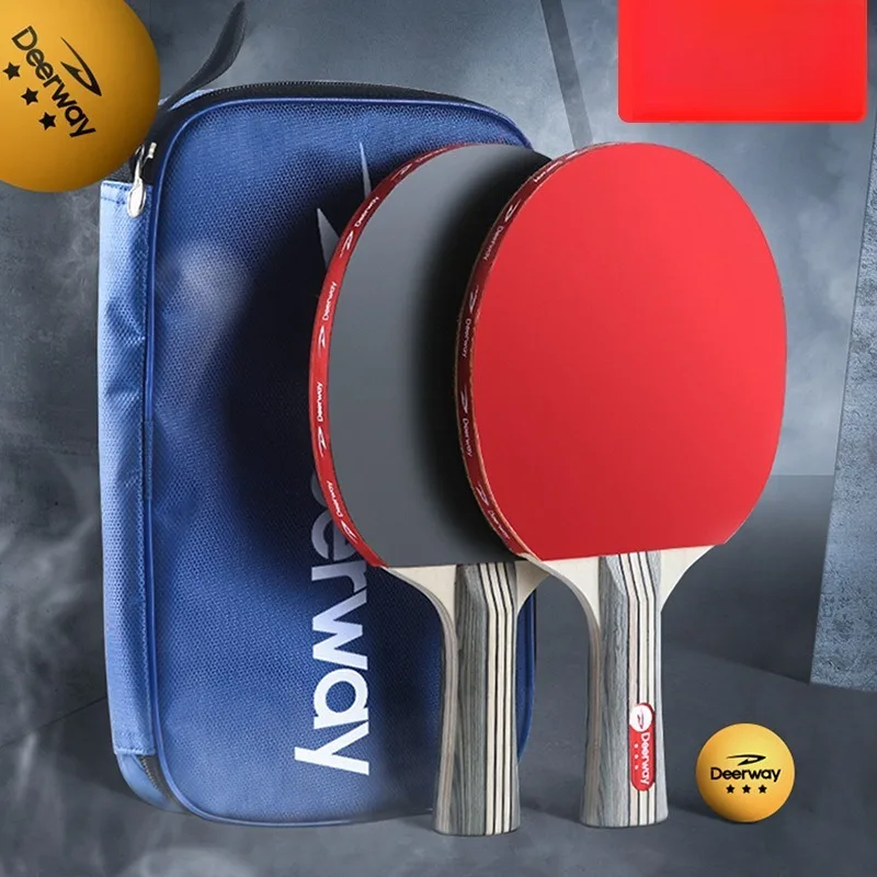 

Table Tennis Racket Set, Single-sided Anti-glue Finished Racket, Vertical Racket, Horizontal Racket, 2 Racket Sets