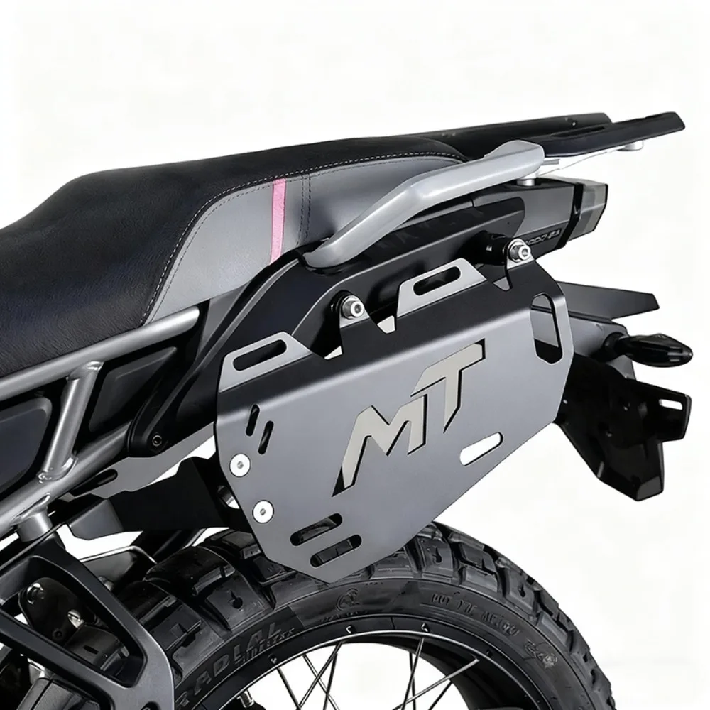 Side Luggage Carrier Mount Holder, Motorcycle Side Pocket Brackets for CFMOTO 450MT MT450 IBEX450