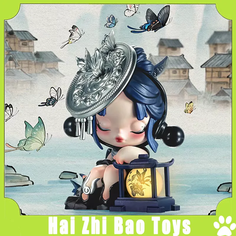 14th Anniversary Wu Shuang Town Series Blind Box Dimoo Action Figure Kawaii Skullpanda Mystery Box Model Toys Trendy Gift