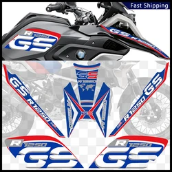 R 1250 GS Stickers For BMW R1250GS Tank Pad Protector Fender Fairing Luggage Aluminum Case Handguard GSA Adventure Motorcycle