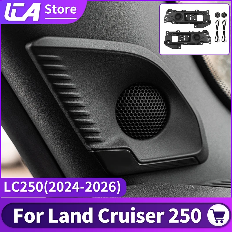 

For Toyota 2024 2025 Land Cruiser Prado 250 LC250 A-Pillar Door Panel High Frequency Speaker Sound System Interior Upgrade Kit