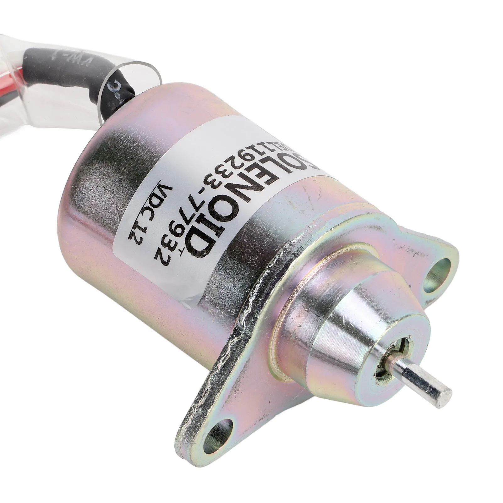 Flameout Solenoid Valve Fuel Stop Shutdown Solenoid Valve Metal 3 Terminals 12V 119233‑77932 Replacement for view 4
