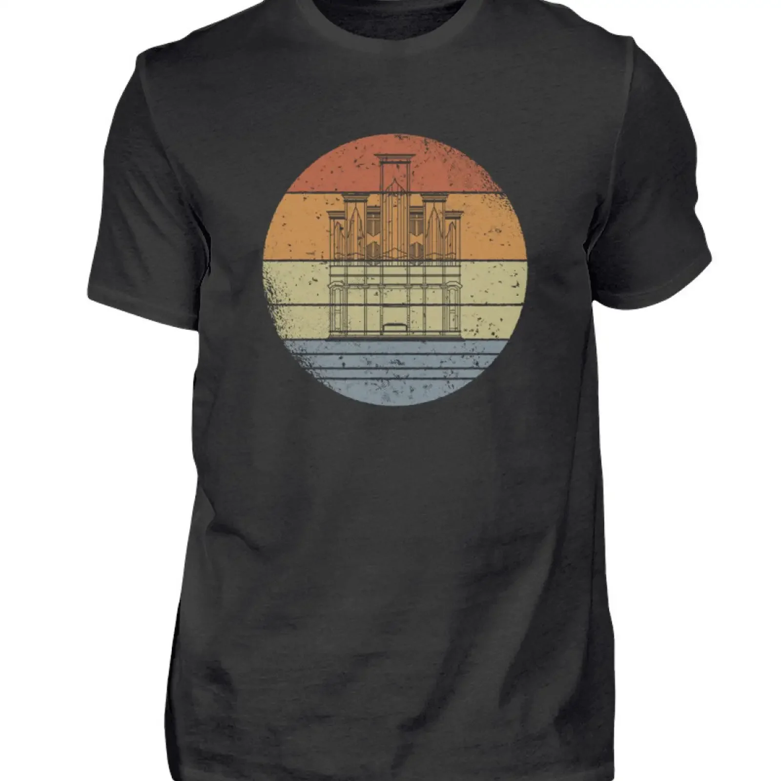 Organ Pipe Organists Builders T Shirt vintage Washed graphic Slightly Stretched Casual Stylish Comfortable Unisex Breathable