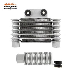 Universal Aluminum Motorcycle Oil Radiator Cooler For KTM Honda Yamaha Dirt Pit Bike 50-150CC Accessories M12