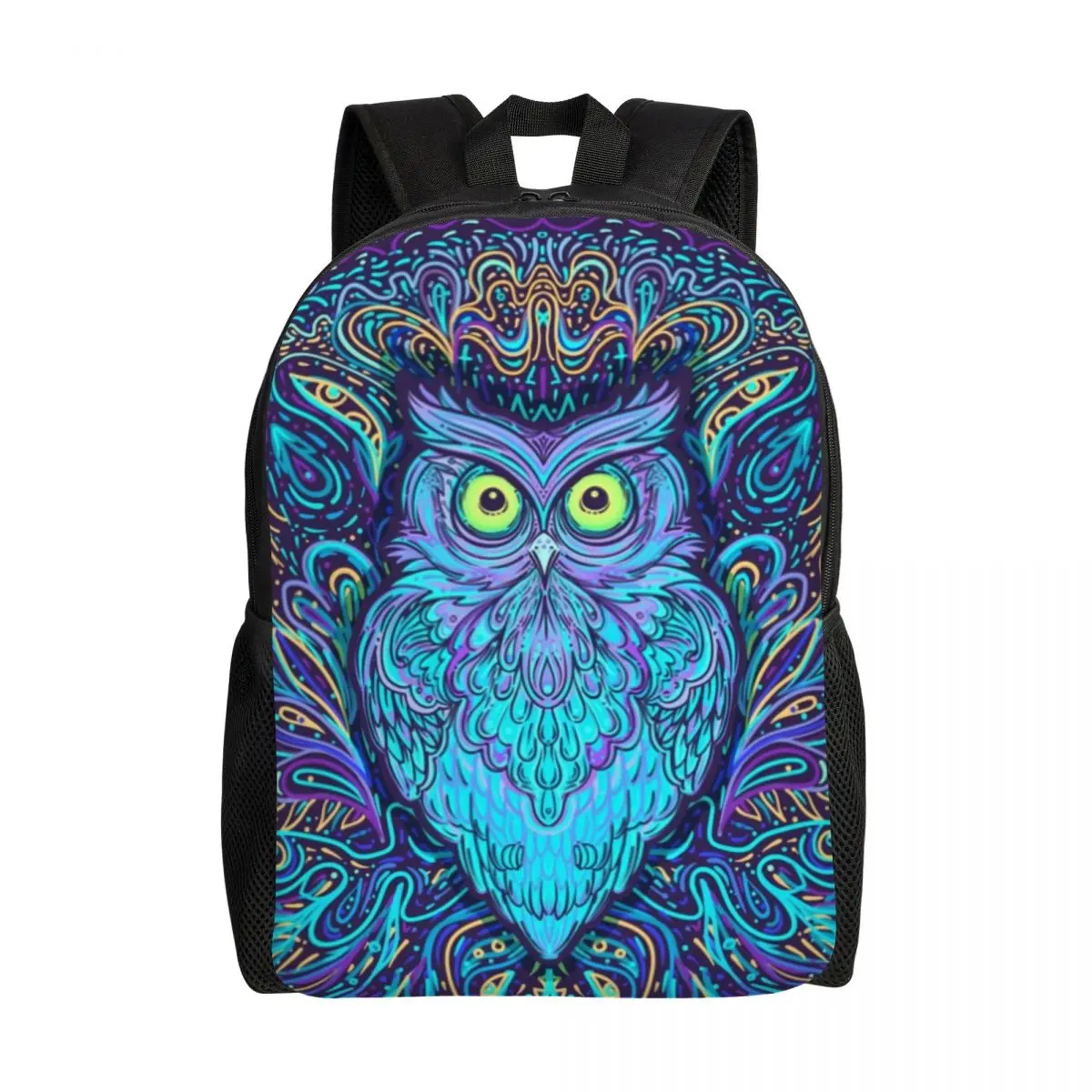 Owl Mandala Travel Backpack Women Men School Laptop Bookbag Animal College Student Daypack Bags