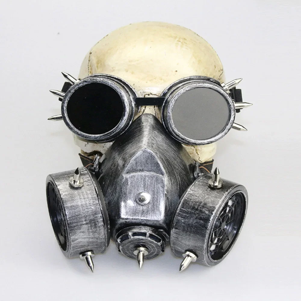 Steampunk Glasses Gas Masks Goggles Cosplay Bar Props Gothic Anti-Fog Haze Men and Women Mask