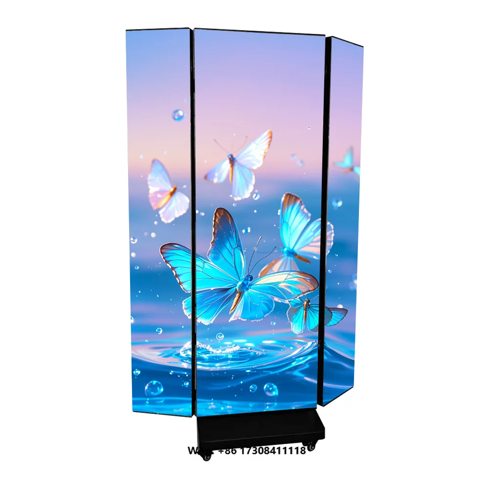 High Brightness LED Poster 1000nits Indoor LED Display P2 P2.5 P3 Aluminum Die-casting Cabinet Ultra HD Shop Window LED Screen