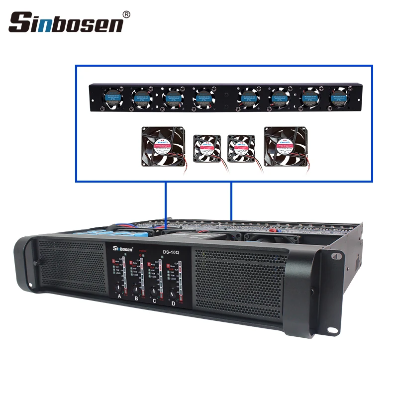 

Stereo Integrated Power Amp 10Q Circuit Switch Class Td 4 Channel 1000 Watts Brand Professional Audio Power Amplifier