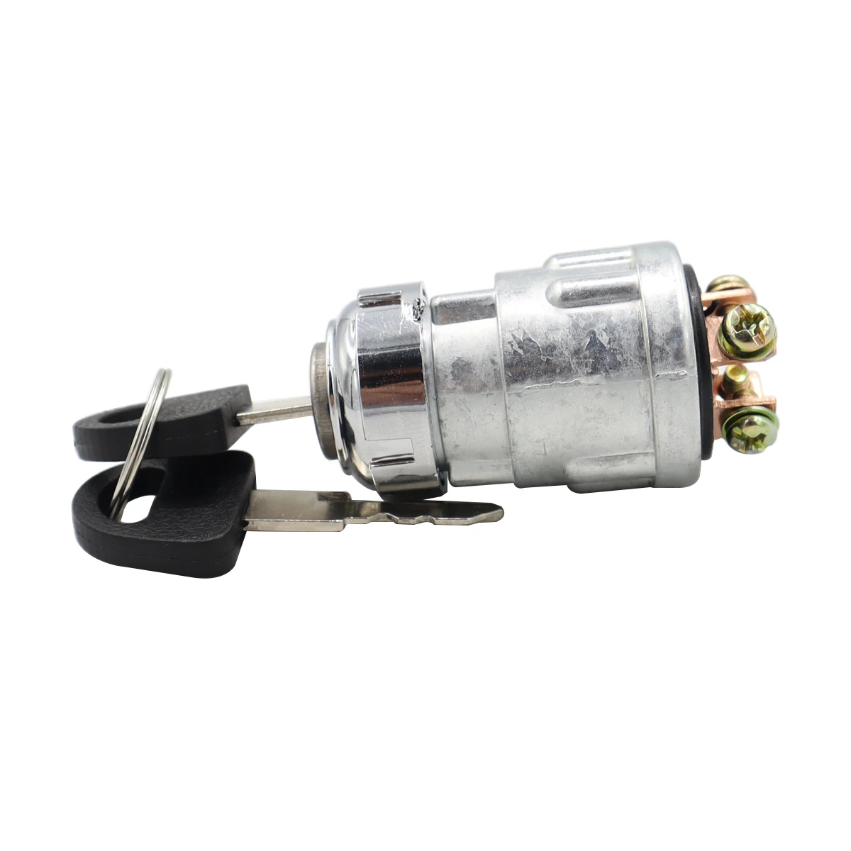 JK423 Universal Car Boat 12V 4 Position Ignition ON /OFF /Start Ignition Switch Lock with 2 Keys for Petrol Engine Farm Machines