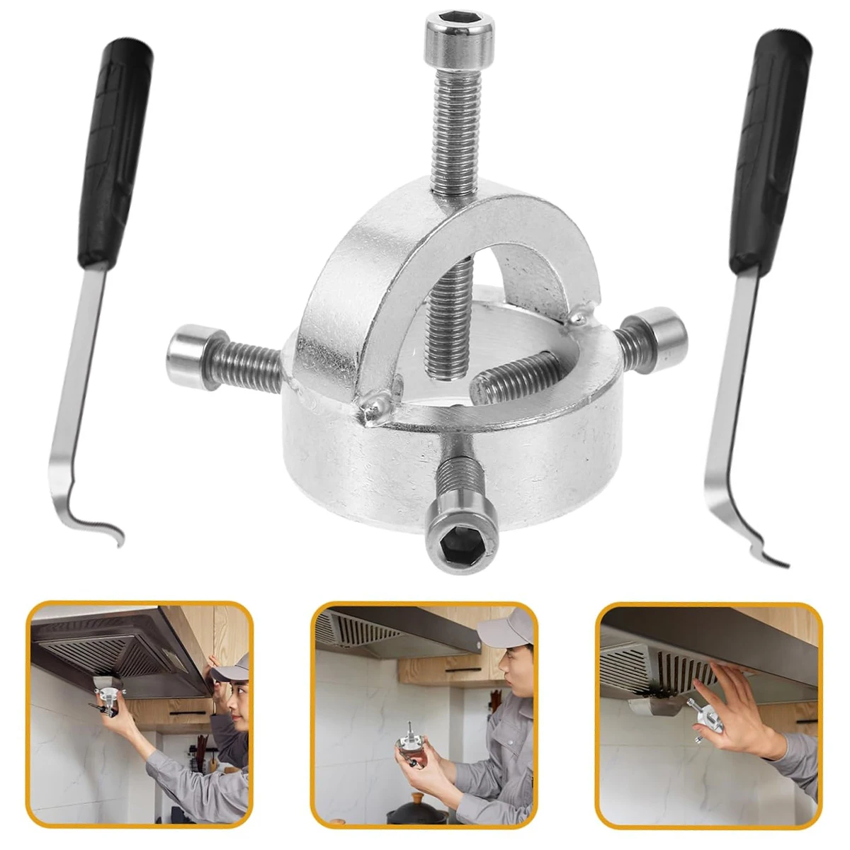 

Professional Fan Blade Puller Tool， for Range Hood Wind Wheel Removal， Household Appliance Repair Tool Kit