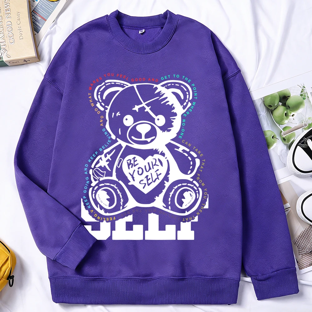 

Be Your Self розовый свитшот с принтом сердца, мужской повседневный свободный винтажный уличный свитер, осенние теплые пуловеры, флисовые мужские пуловеры с длинными рукавами