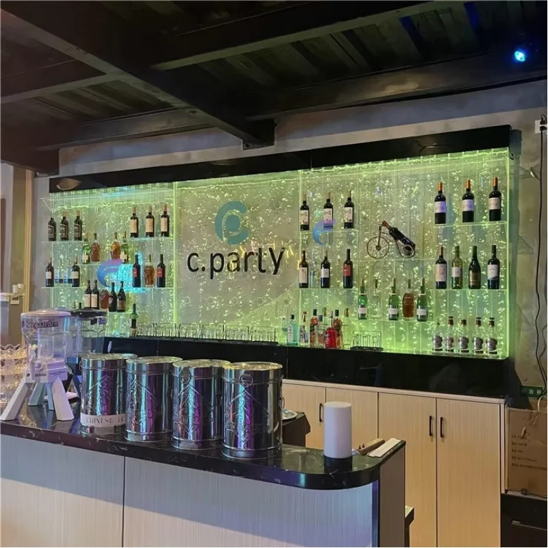 custom.High Level Luxury Hotel Decor Led Dancing Bubble Wall Home Background Decoration