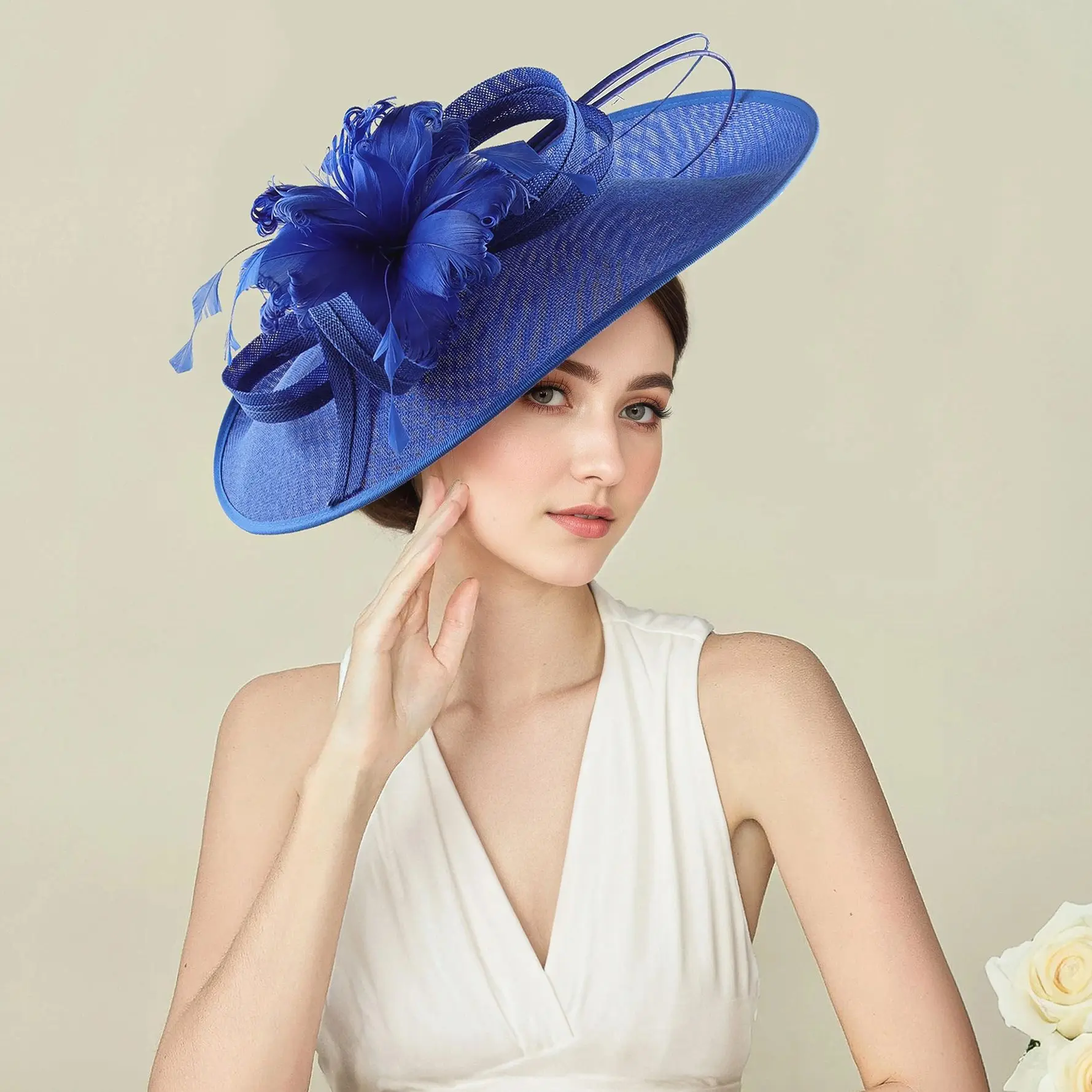 

Лидер продаж, высокое качество, прямая продажа с фабрики Sinamay Fascinator Hat, модная официальная шляпа для женщин, фестивальное танцевальное украшение