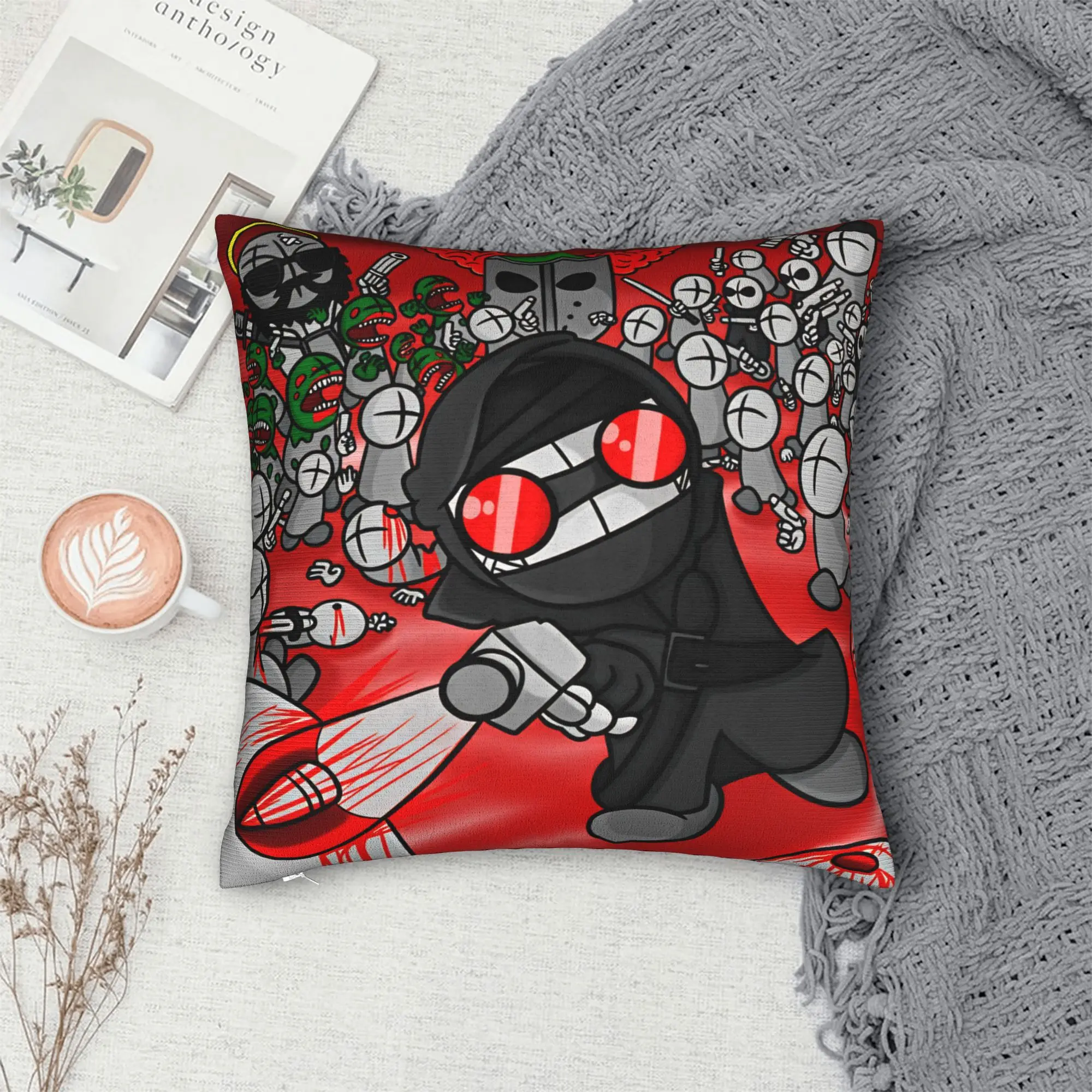 Pillow Cover MADNESS COMBAT  Fashion Pillow Case For Living Room Sofa Pillowcases