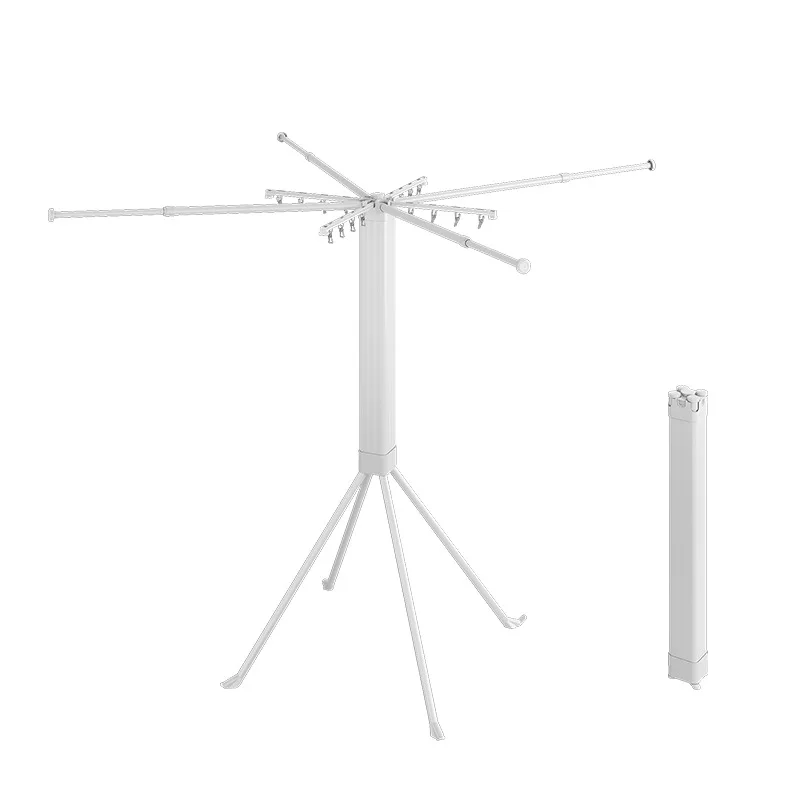 

Drying rack 2025 new hanger floor-to-ceiling multi-functional hanger balcony folding