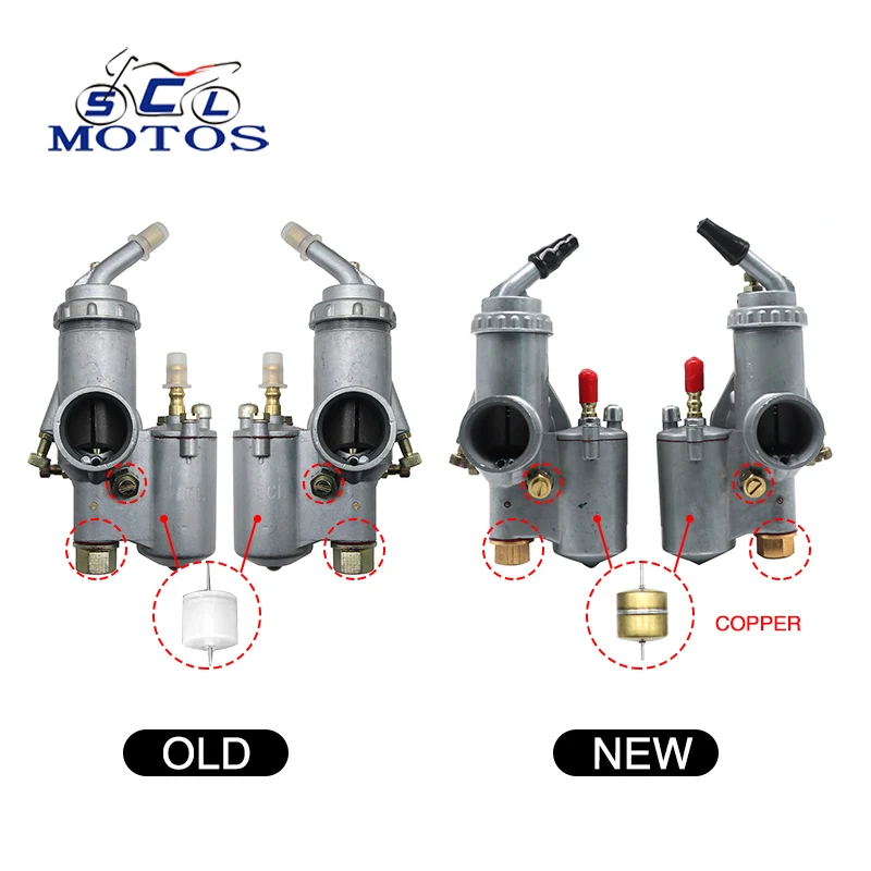 

Sclmotos 1Pair Ural KC750 Motorcycle Carburetor PZ28 Carburador For BMW R50 R60/2 R69S R12 K750 R1 R71 M72 Carburetor C750