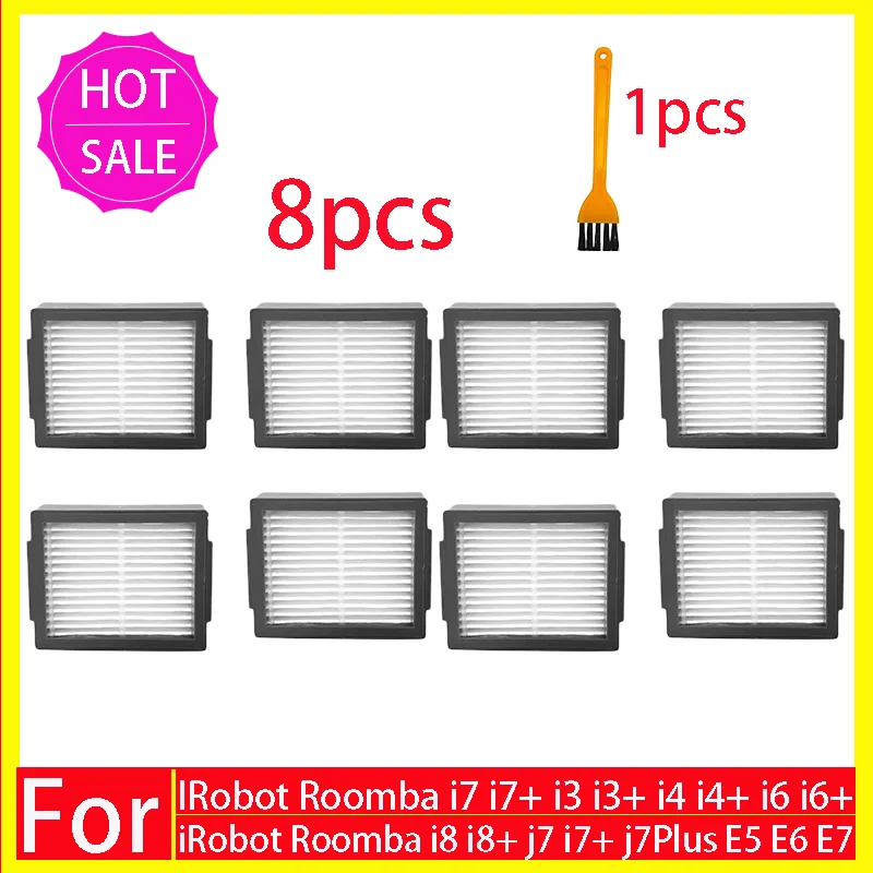 Belangrijkste Zijborstel Hepa Filter Stofzak Voor iRobot Roomba i3 i4 i6 i7 i8 j7 E5 E6 E7 Onderdelen Robot Stofzuiger Accessoires