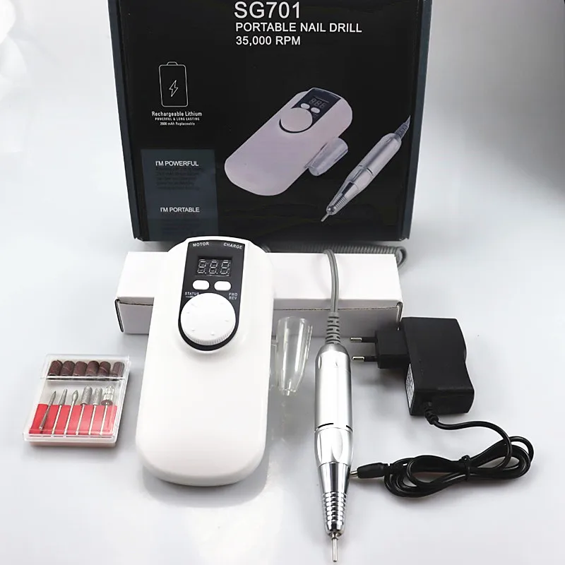 Nuova trapano per unghie 35K per lima per unghie per Manicure con Touch Screen acrilico trapano elettrico per unghie fresa strumenti per Nail Art