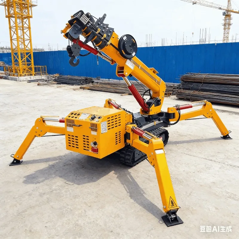 Tunnel Spider Crane Small Crawler Hydraulic Lifter for Confined Space Construction 5Ton Customized Bridge Spider Crane