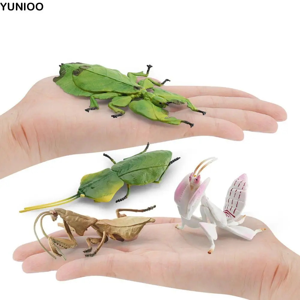 Miniature Mantis Figurine Educational Realistic Simulated Insect Cognitive Ornaments Praying Mantis Models Children Toys