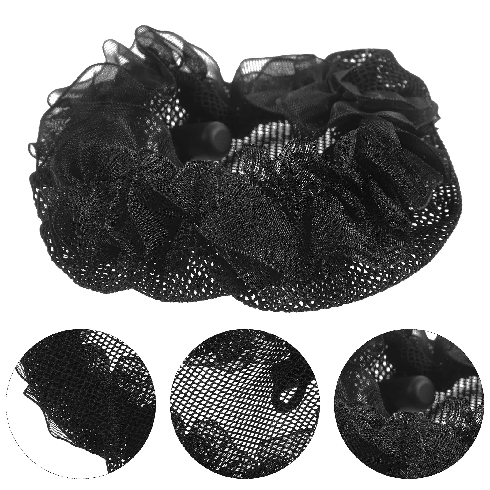 

6Pcs Decorative Elastic Mesh Bun Hairnets Lace Ballet Hair Nets for Women Girls Gymnastics Dance Bun Nets Ballet