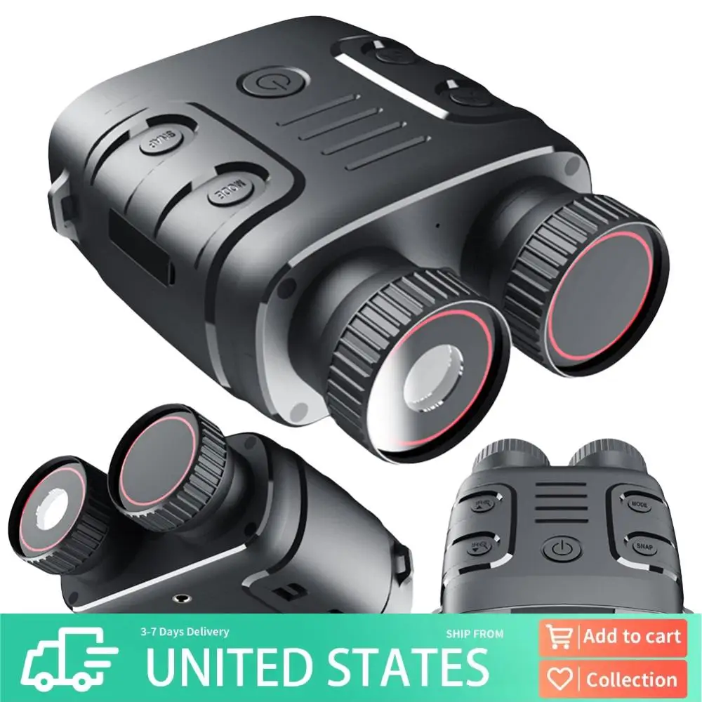

HD 1080P Инфракрасный цифровой бинокль ночного видения для взрослых 300 м Инфракрасный бинокль для полного темного наблюдения на расстоянии для кемпинга на открытом воздухе