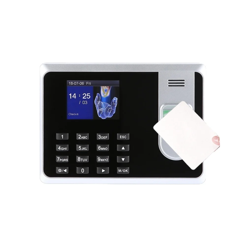 2.8 inch screen web server base RFID reader standalone biometric fingerprint reader employee attendance monitoring device