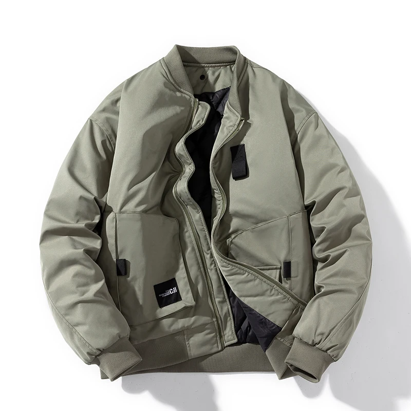 

Утепленная куртка-бомбер в американском ретро-стиле MA-1, хлопковая рабочая куртка для мужчин и женщин, теплая повседневная модная куртка для пар