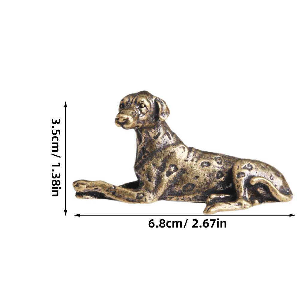 Copper Dog Shaped Paperweight for Calligraphy and Painting Desktop Decoration Study Office Home Use Creative Weighted Letter
