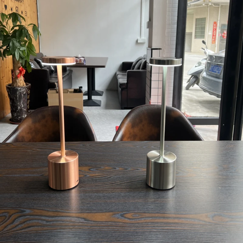 Table Lamps Desk Lamp Bar Restaurant Room Decor Table Light LED Beside lamp USB Charging Touching Control Three Color Light