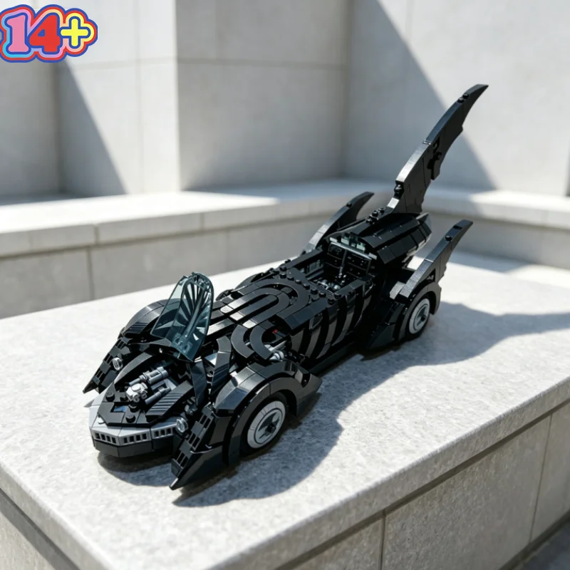 909pcs Popular Famous Movie Bat Mobile Alternate Home Decor Building Block Bricks Model Car Series Christmas Gifts