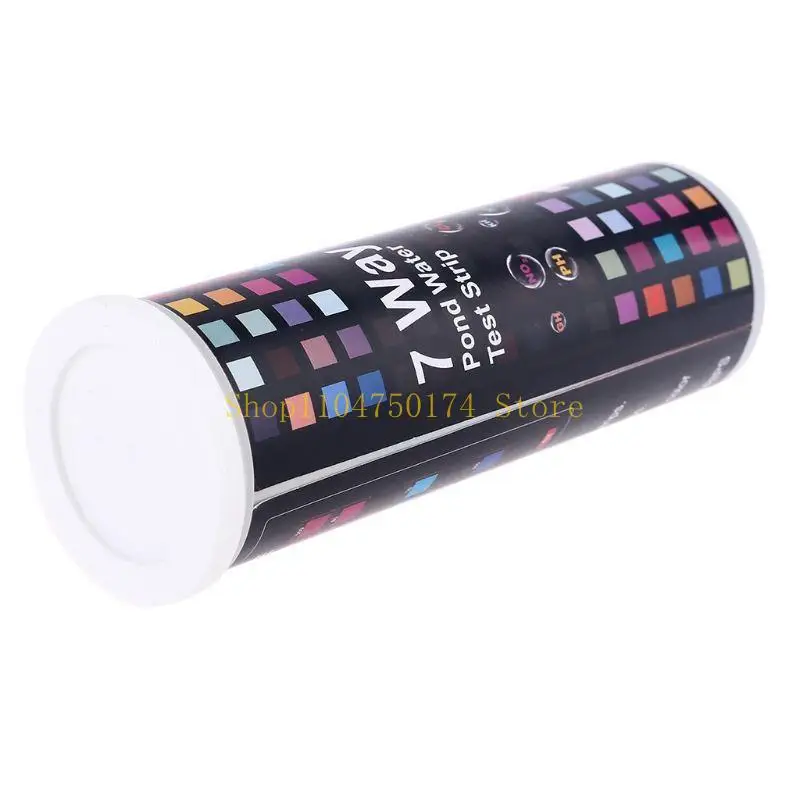 50x/Set Water Quality Test Strips Seven-in-One Chlorine Alkalinity Hardness Top Sale