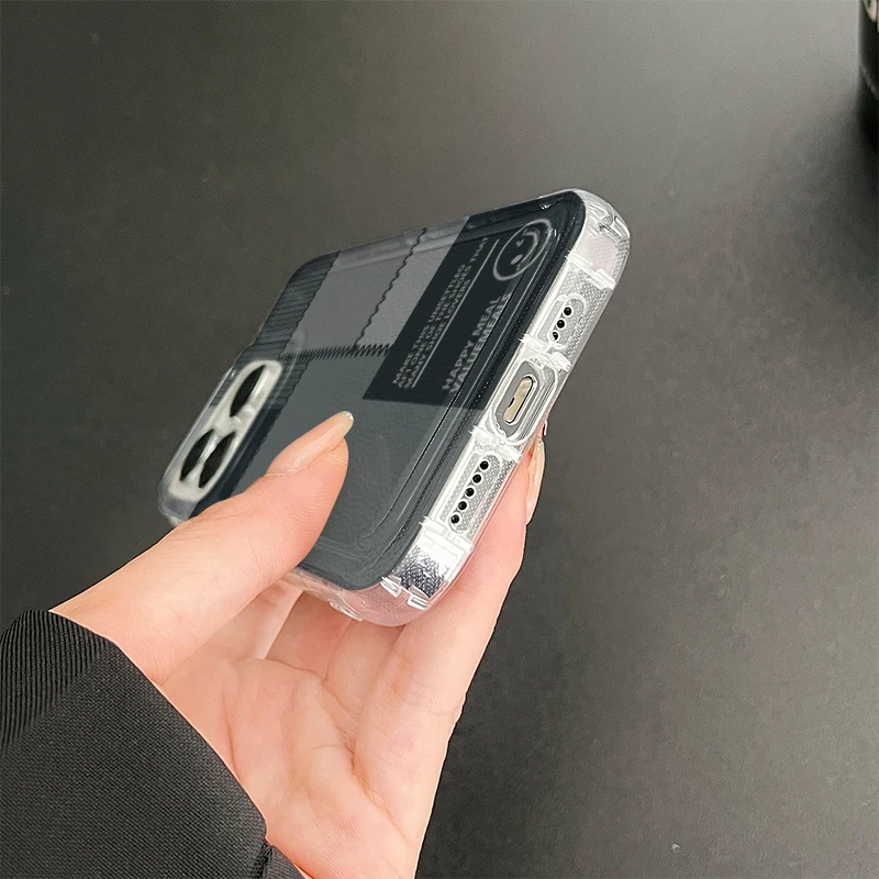 J4382 Fall Prevention Cushion Type For Samsung Galaxy A14 A34 A54 A52 A51 A72 A73 A12 A32 A23 A42 Case DIY Soft TPU Cover