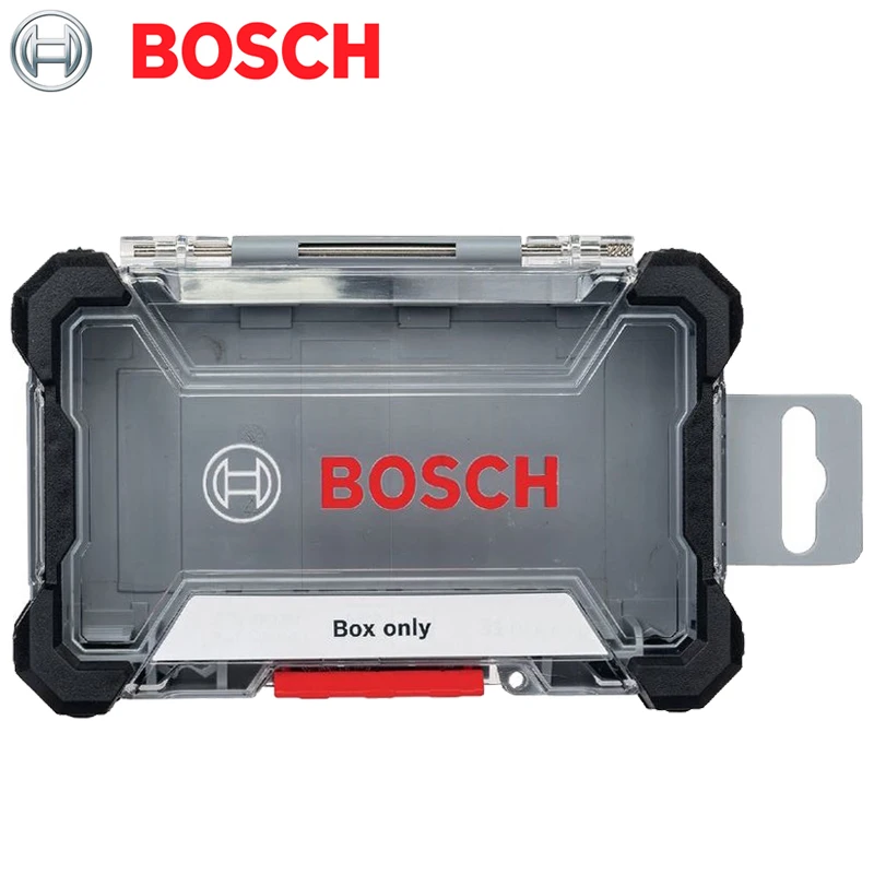 Bosch 2608522362 Translucent Empty Case 165*105*50MM Drill Bit Extension Rod Support Socket Storage Box Tool Attachments