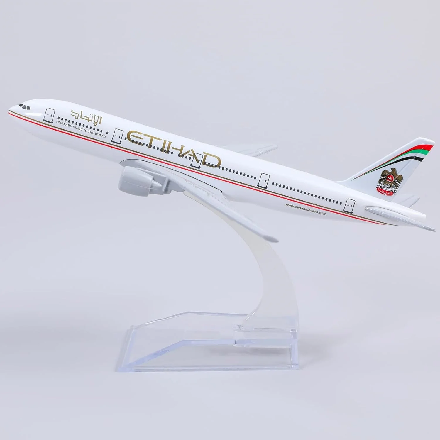 

Etihad Airlines Scale Metal Replica Plane Model Toy B777 Aircraft Model 16CM Diecast Airplane Toy Simulation children Aircraft