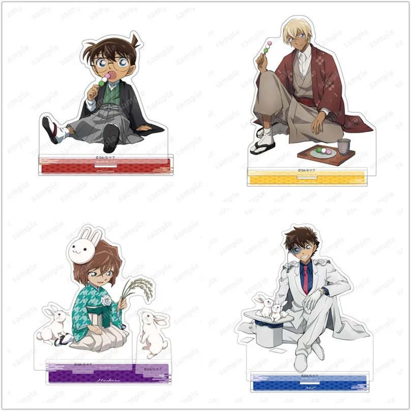 Game Edogawa Amuro Toru Haibara Ai Acrylic Stand Doll Anime Figure Model Plate Cosplay Toy for Gift