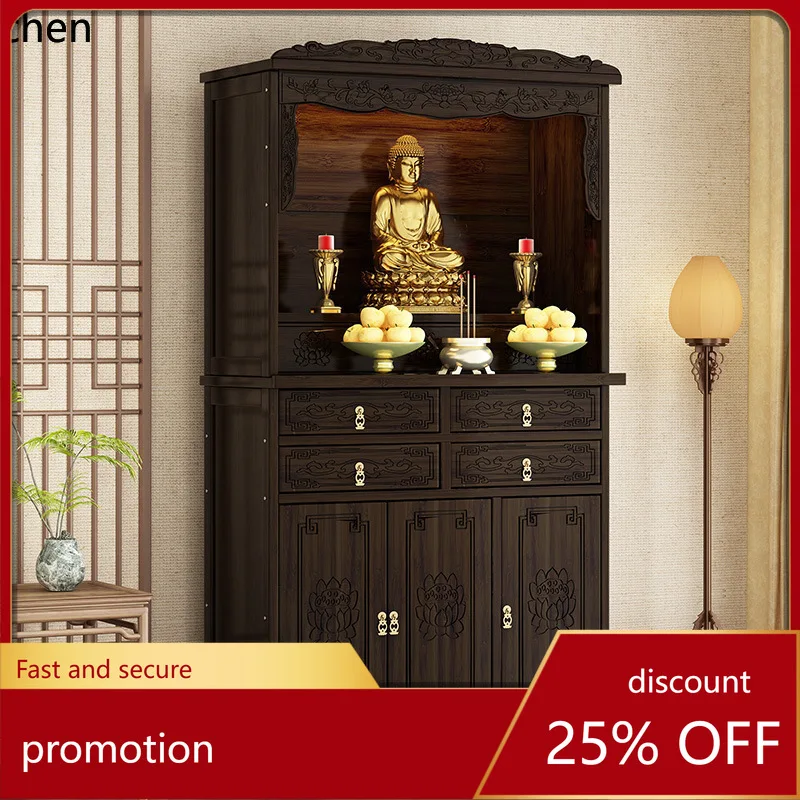 

CZ1 Buddhist Altar New Chinese Style Standing Cabinet God of Wealth Cabinet Altar Worship Table Buddha Altar Home Incense Table