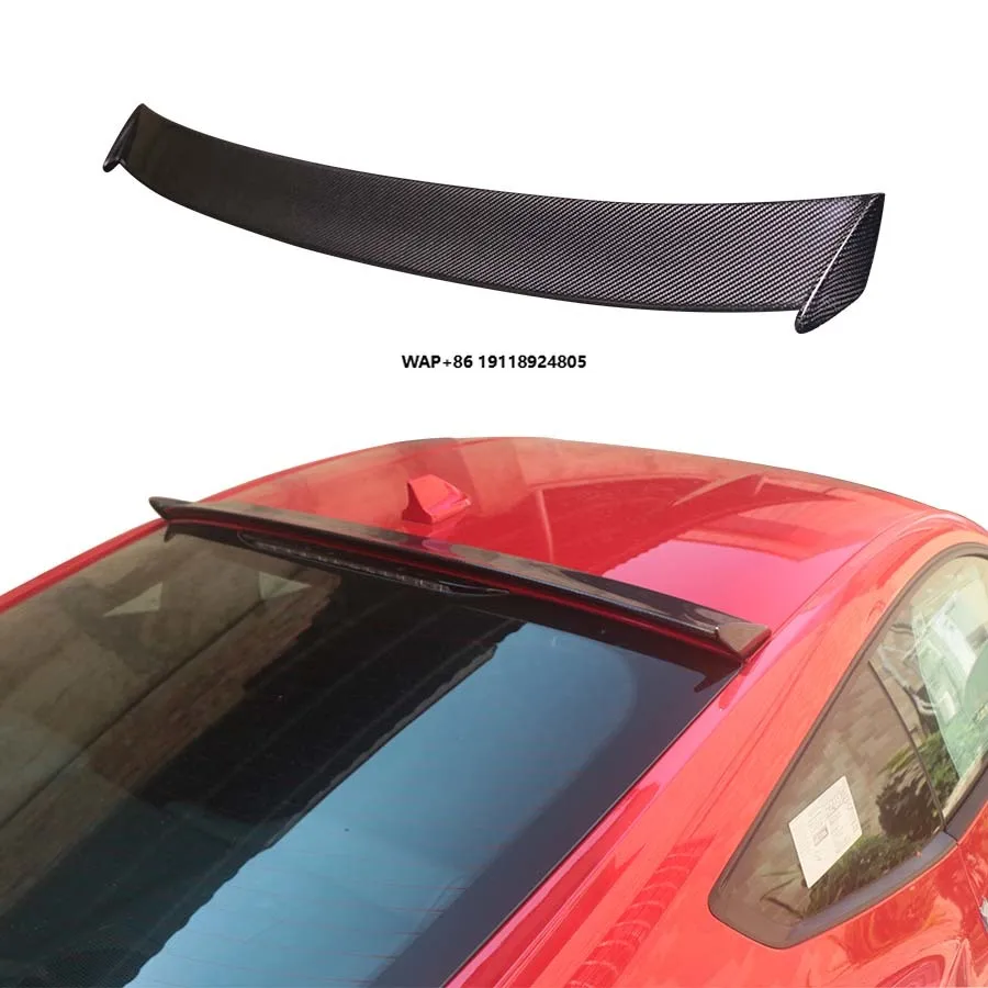 

For Mustang Dark Horse S650 Top Wing Carbon Fiber Roof Rear Spoiler with Ducktail Deck Exterior Body Kit Accessories