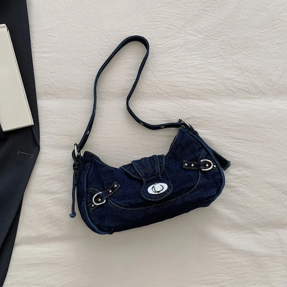 Y2K Denim Shoulder Bag Women's Casual Tote
